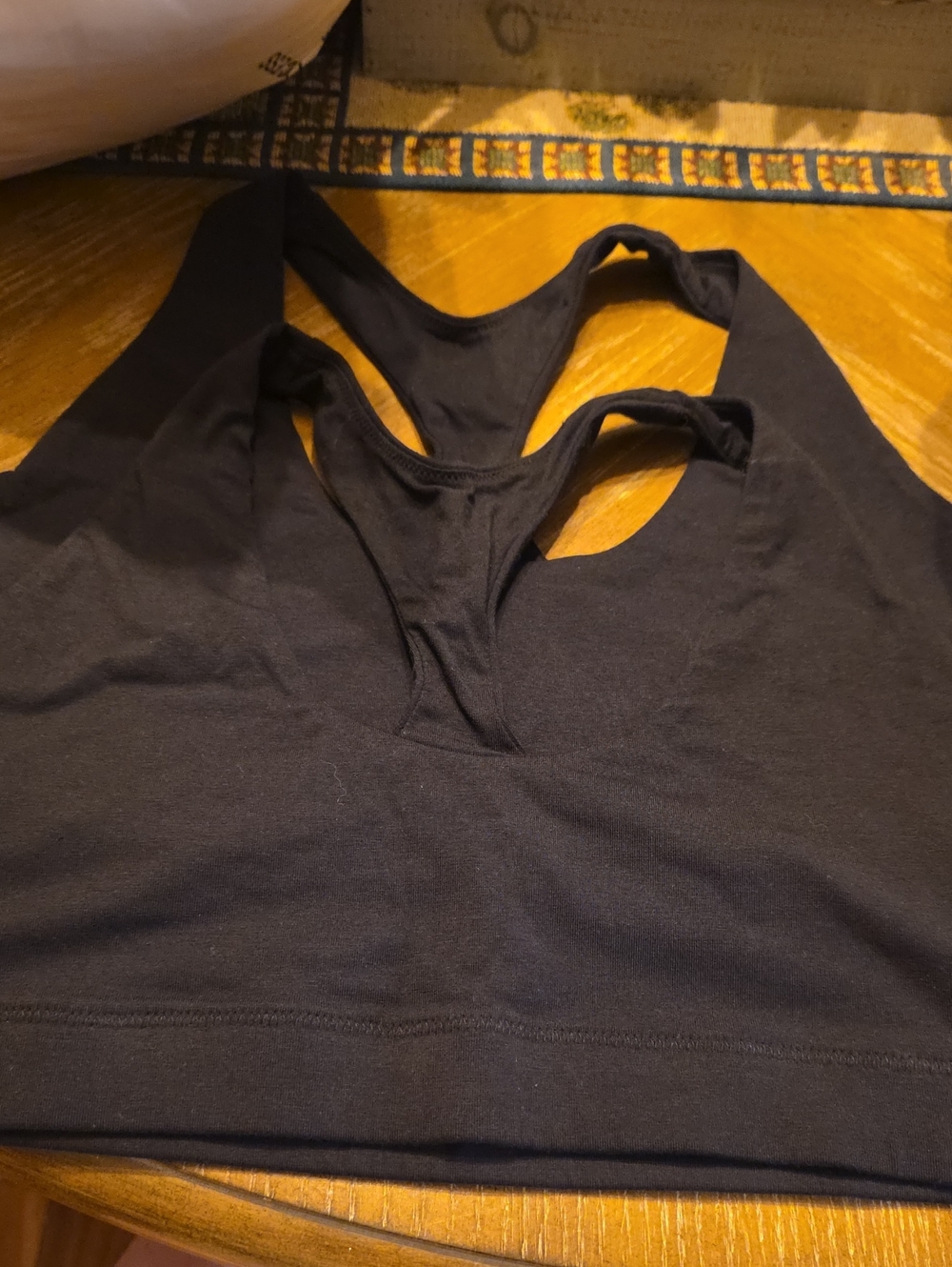 Quince Organic Cotton Black Racerback Bras - 2 Pack - Medium - NWOT